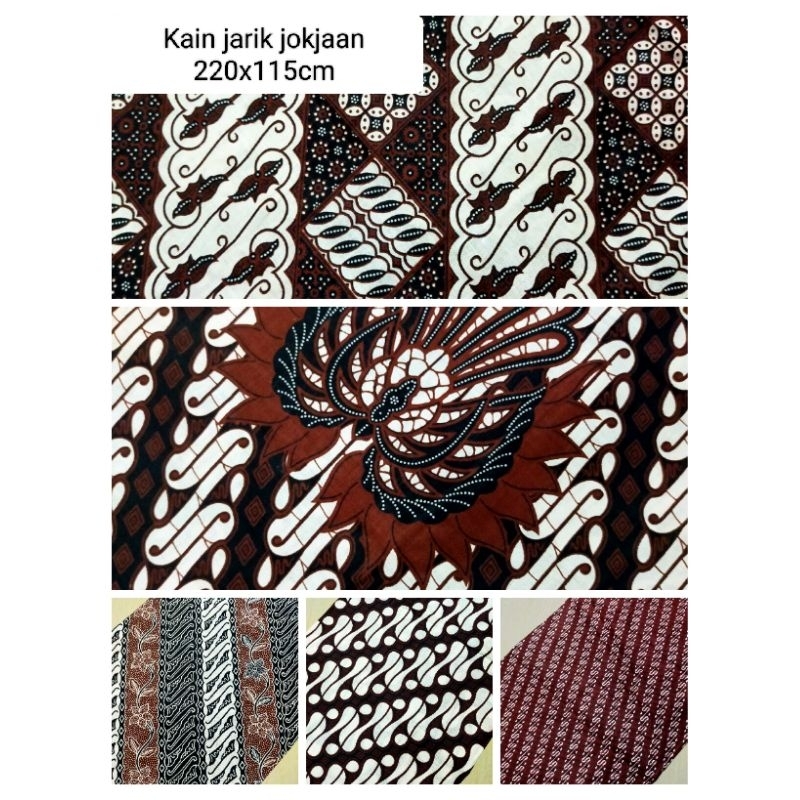 Kain Batik CAP CENT Putih Jokja Putih Samping Kain Kebat Tapih Jarit