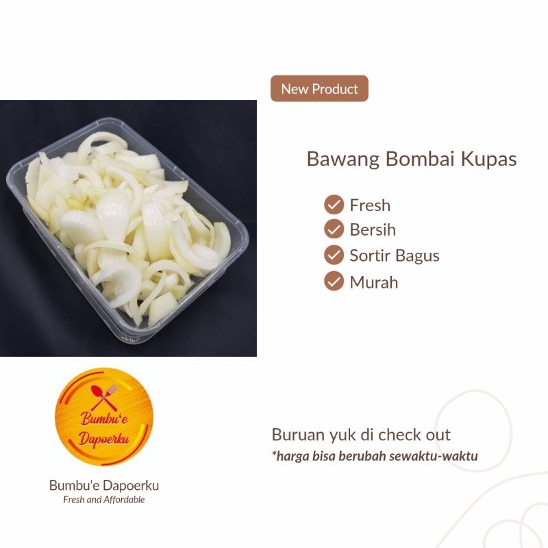 

Bawang Bombai Kupas | Kirim Instan | Sortir Bagus | Fresh Product