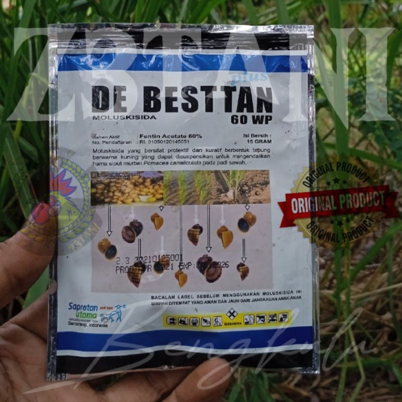 DE BESTTAN 60 WP 15 Gram Moluskisida Racun Keong Persawahan