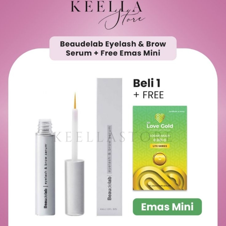 Harga Termurah Newlab BEAUDELAB EYELASH & BROW serum bulu mata dan alis melebatkan menumbuhkan beaut