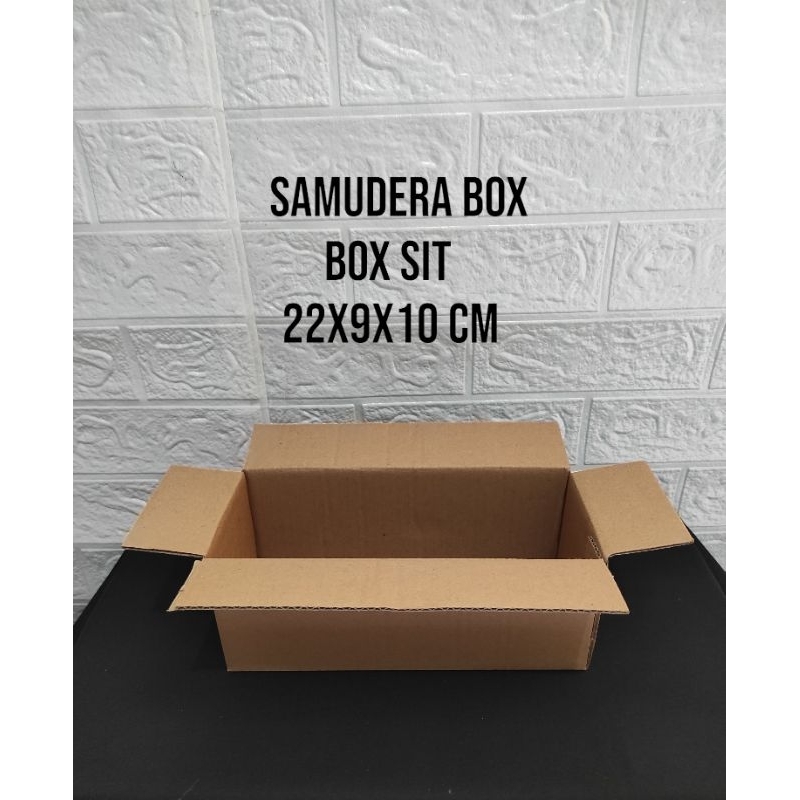 

kardus karton box uk 22x9x10 cm ST singgle wall polos