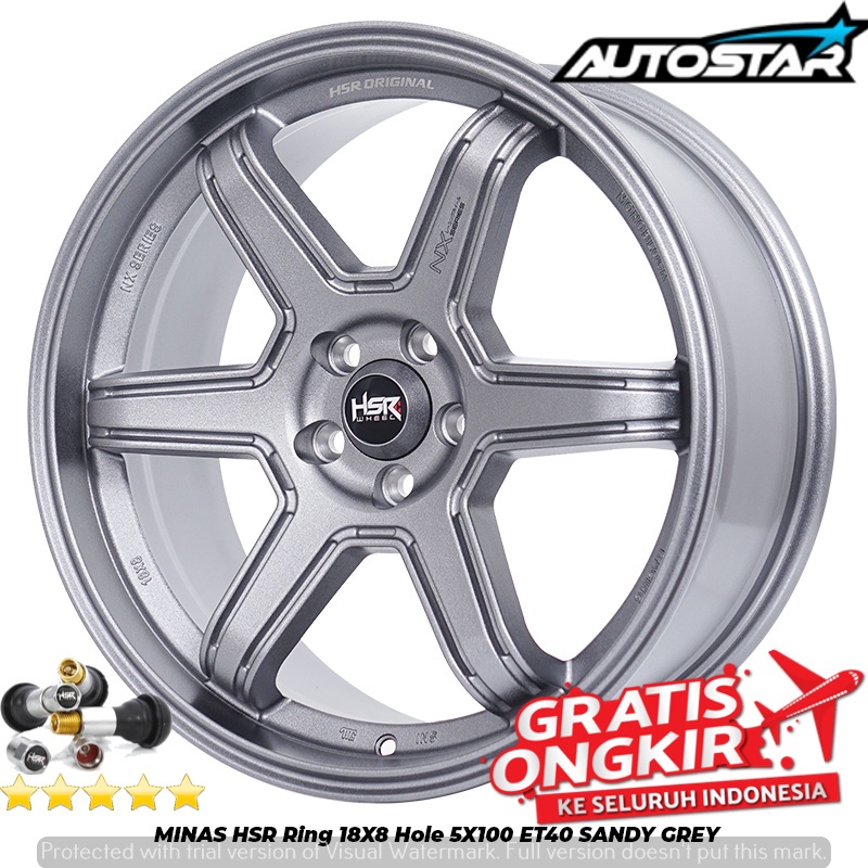 Menjual velg mobil hsr minas Ring 18x8 pcd 5x100 untuk mobil Audi TT Chrysler PT Cruiser  Subaru  BR