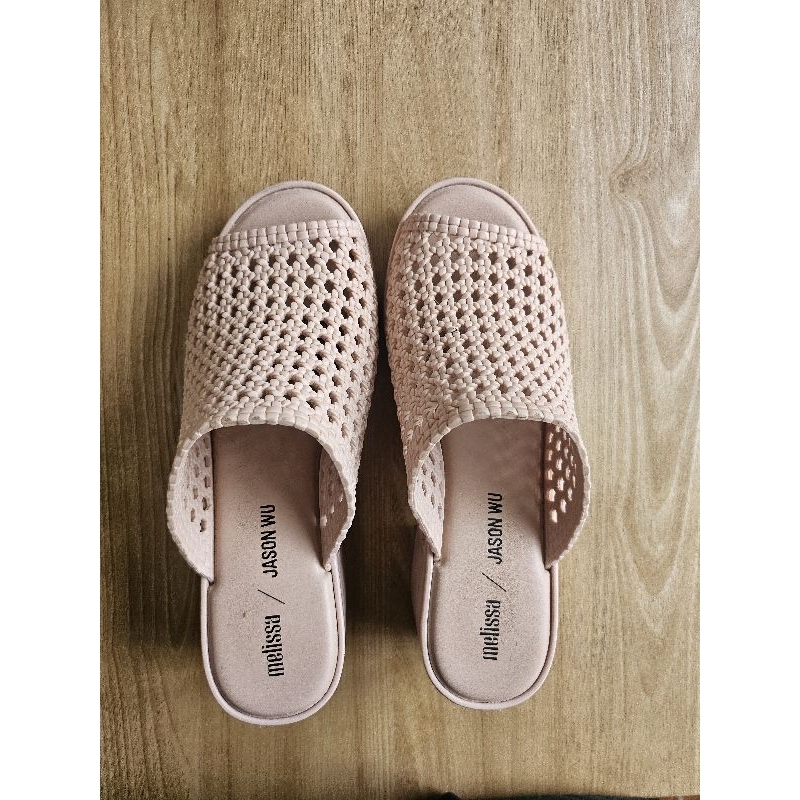 Preloved Melissa Mule x Jason Wu Ad Pink Block Heels Size 39 ( 24.5cm)