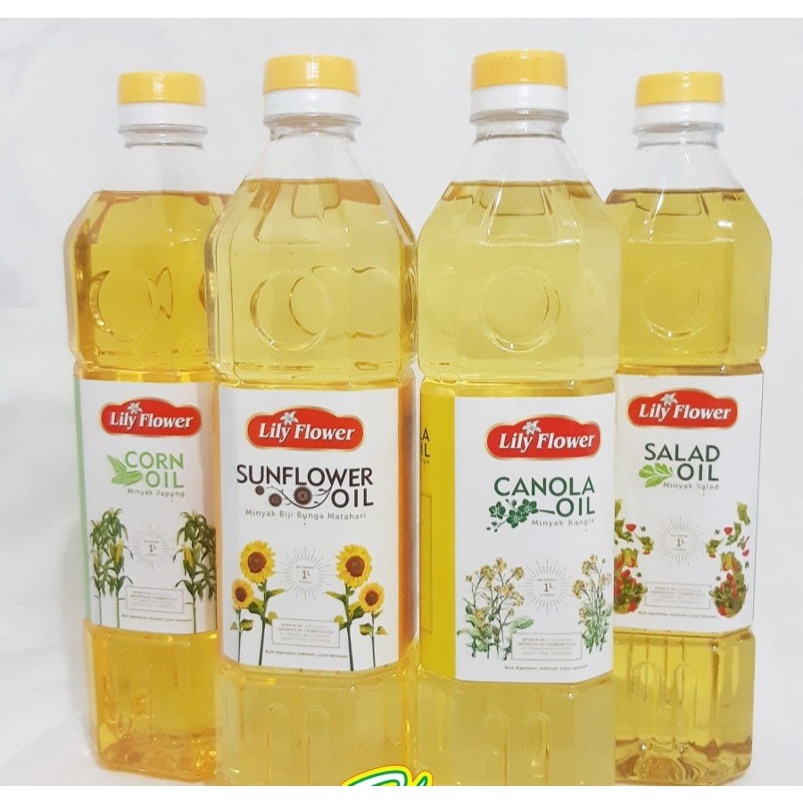 

Lily Flower Oil 1 Lt | MInyak Canola - Corn - Salad - Sunflower