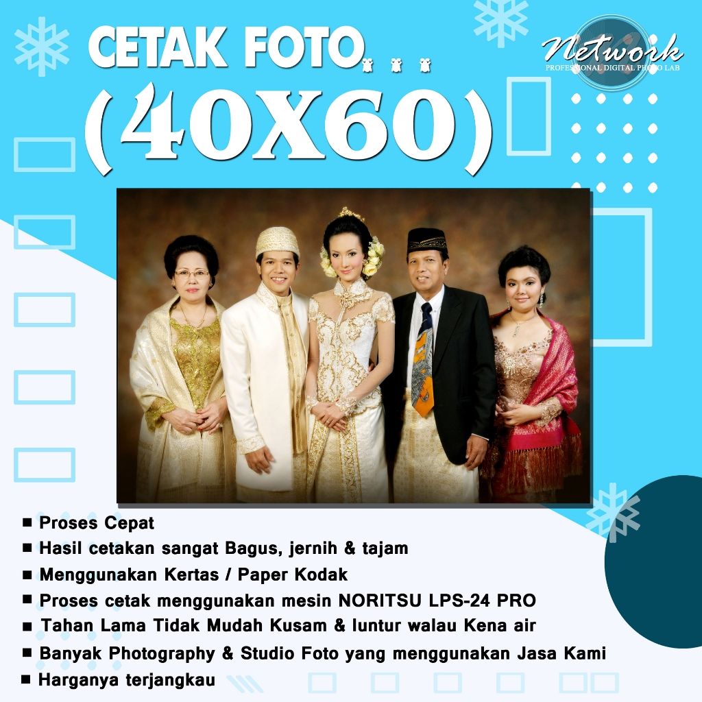 CETAK FOTO 40cm x 60cm. CETAK FOTO 20RS