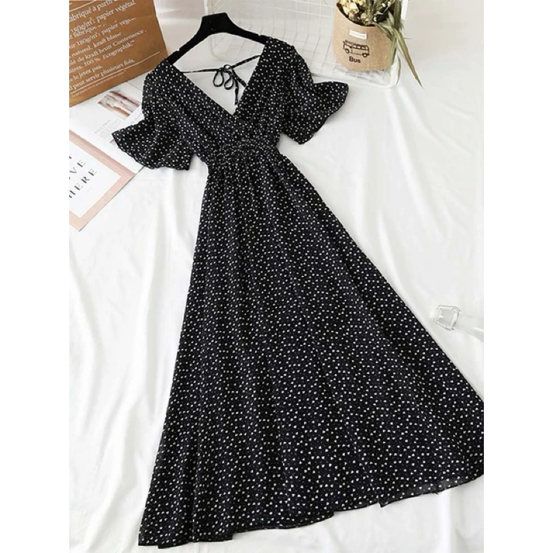 Kimono Sifon Garis-Garis Dress Kimono Dua Lapis Sifon Motif Garis-Garis Elegan untuk Acara Santai Si