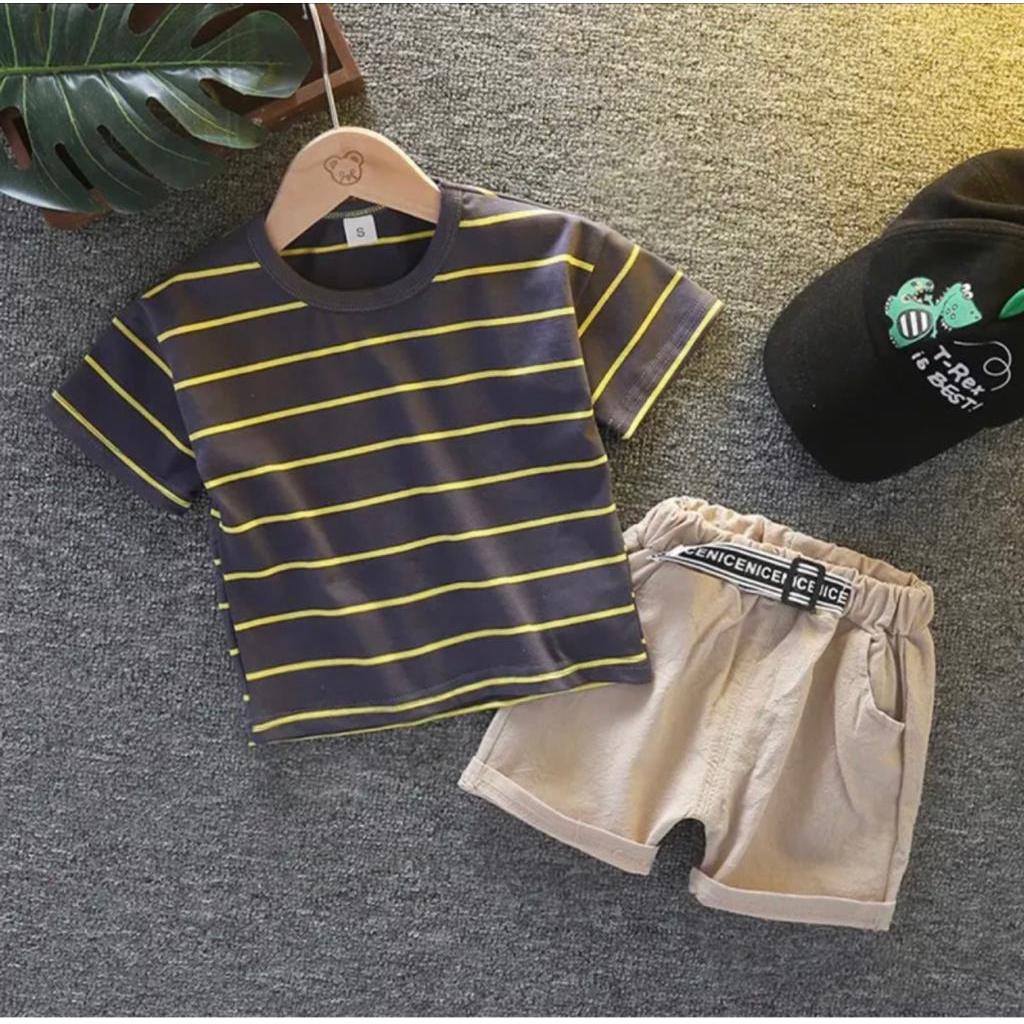 	 SETELAN BAJU ANAK LAKI LAKI USIA 1-5 TAHUN TERBARU // MOTIF SALUR	