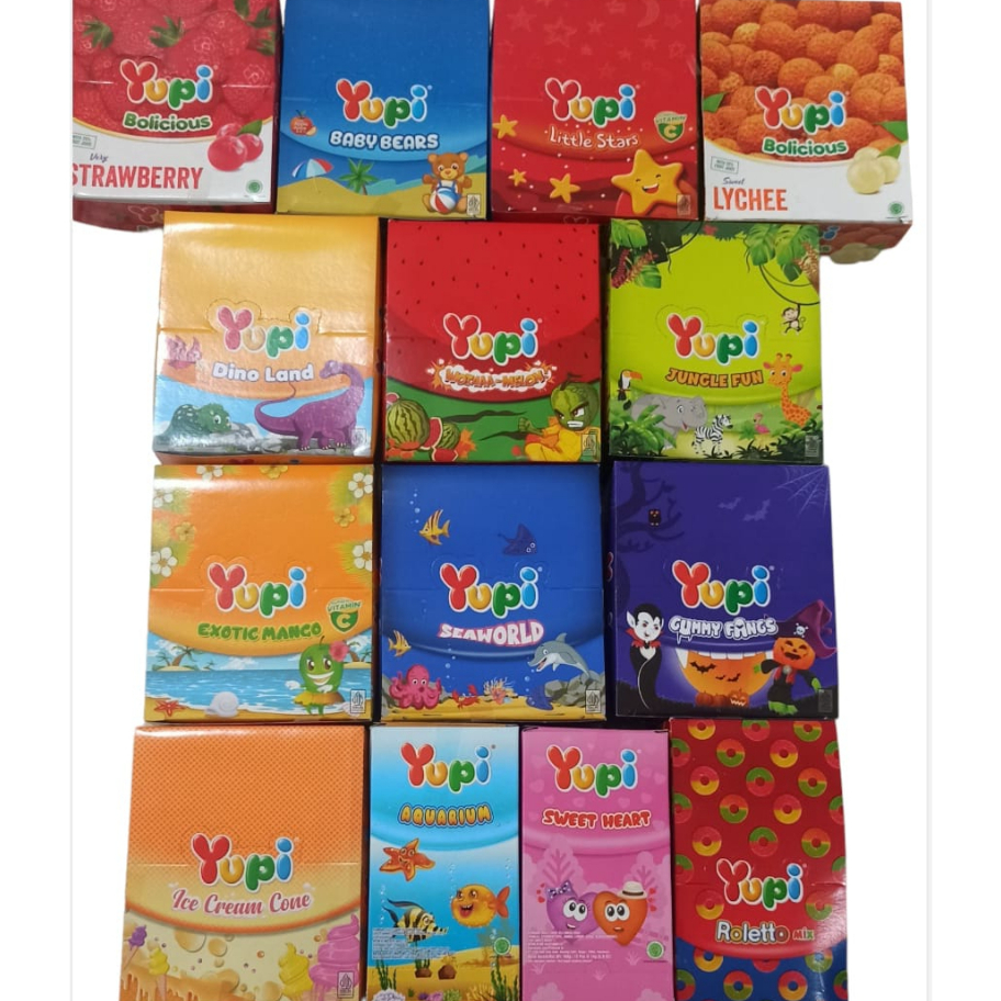 

➫✬✵ Yupi BOX Permen Jelly Gummy Bestseller