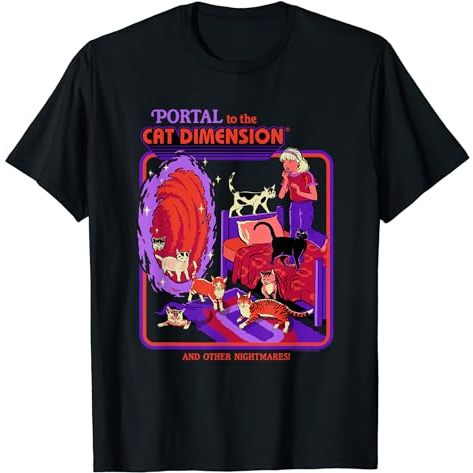 Baju kaos anak Steven Rhodes Cat Dimension T-Shirt
