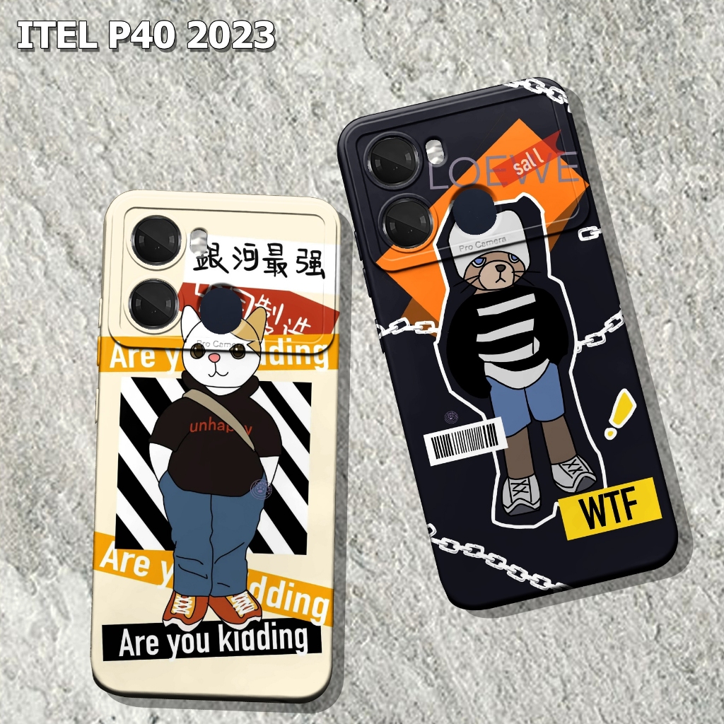 CPR#43 Softcase Hp Untuk ITEL P40 Case Pro Camera Makaron Casing Handphone Case ITEL Case Lentur Sil