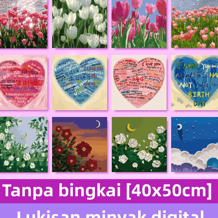 

Big Sale [Little Star] 40 * 40cm Paint By Number DIY Paint By Number Kit No Frame Best Seller