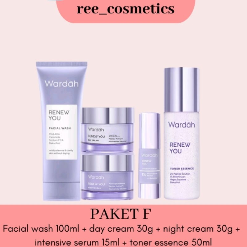 Wardah Renew You Paket Lengkap 1 Set | Wardah Skincare Anti Aging