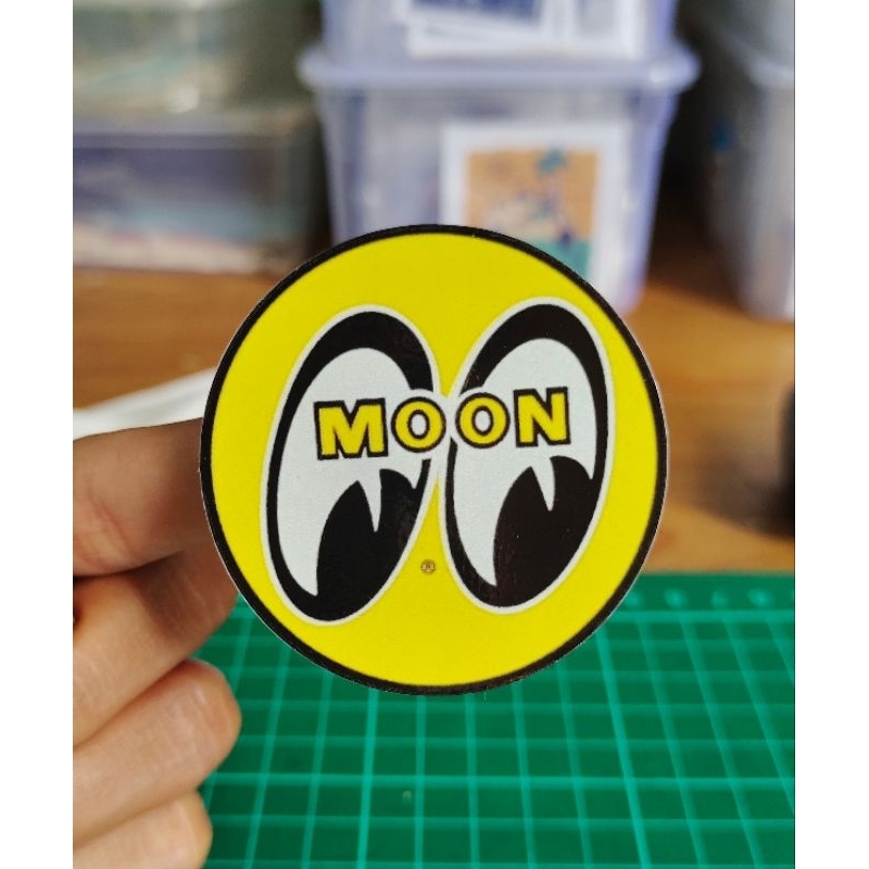 

stiker print moon racing custom stiker keren murah