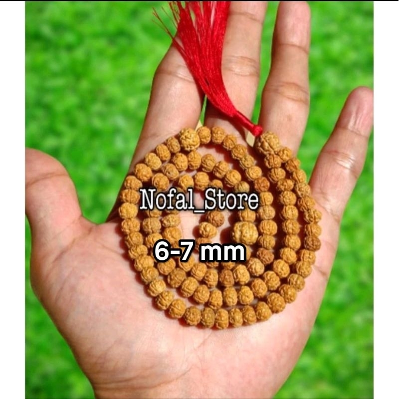TASBIH 99 RUDRAKSHA ISI  BUTIR 6-7 MM KECIL JENITRI TASBEH