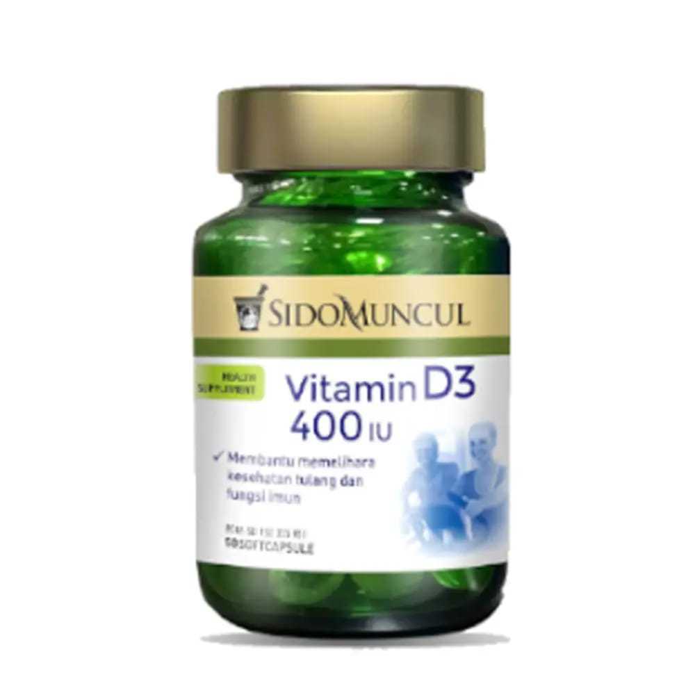 Vitamin D3 400iu Sidomuncul Vitamin Untuk Tulang dan Sendi