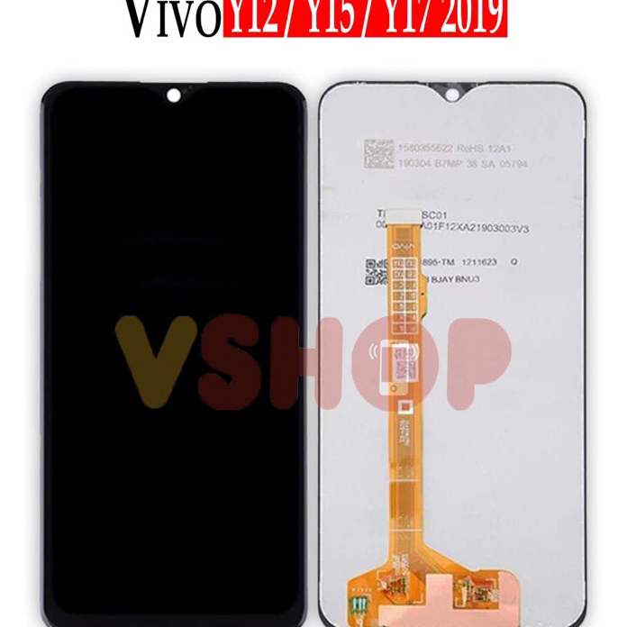 QWJH0554 TERMURAH LCD TOUCHSCREEN VIVO Y17 - VIVO Y12 Y12i - VIVO Y15 2019 - Y11 2019 LCD TS FULLSET