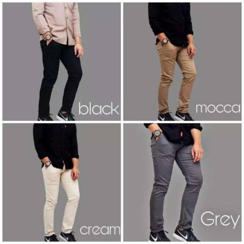 Celana chinos pria/celana panjang chinos/celana panjang slimfit pria/chinos panjang pria premium