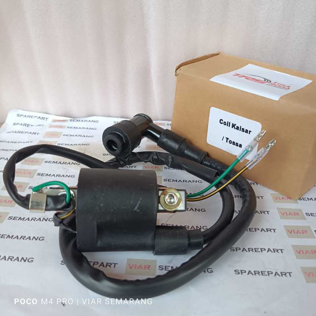 Koil tossa / Kaisar roda 3 koil universal soket 2 roda tiga grobak tossa