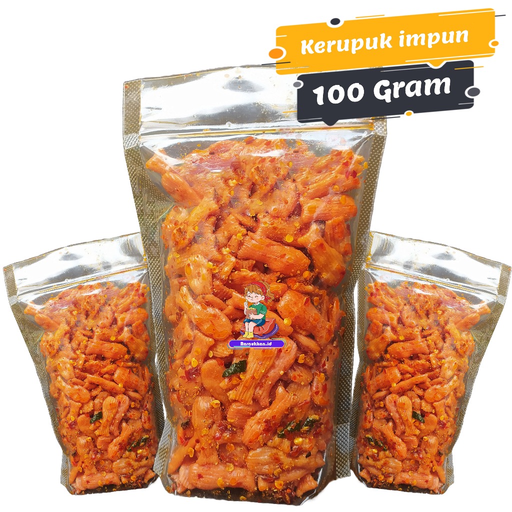 

Seblak kerupuk impun extra pedas daun jeruk isi 100 gram