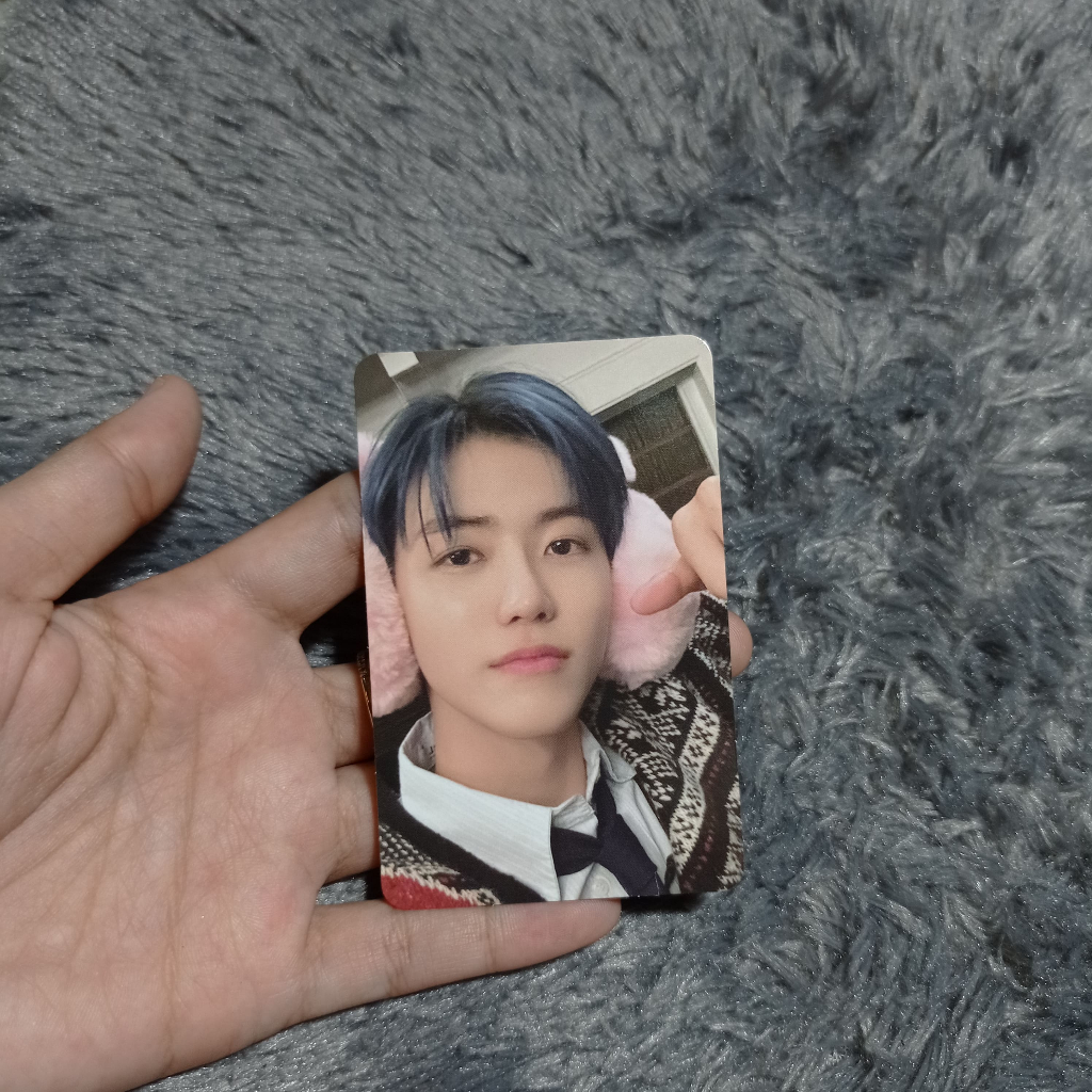 Photocard Jaemin Pink Christmas NCT Dream Official PC Na Jaemin Xmas Jaemin jempol