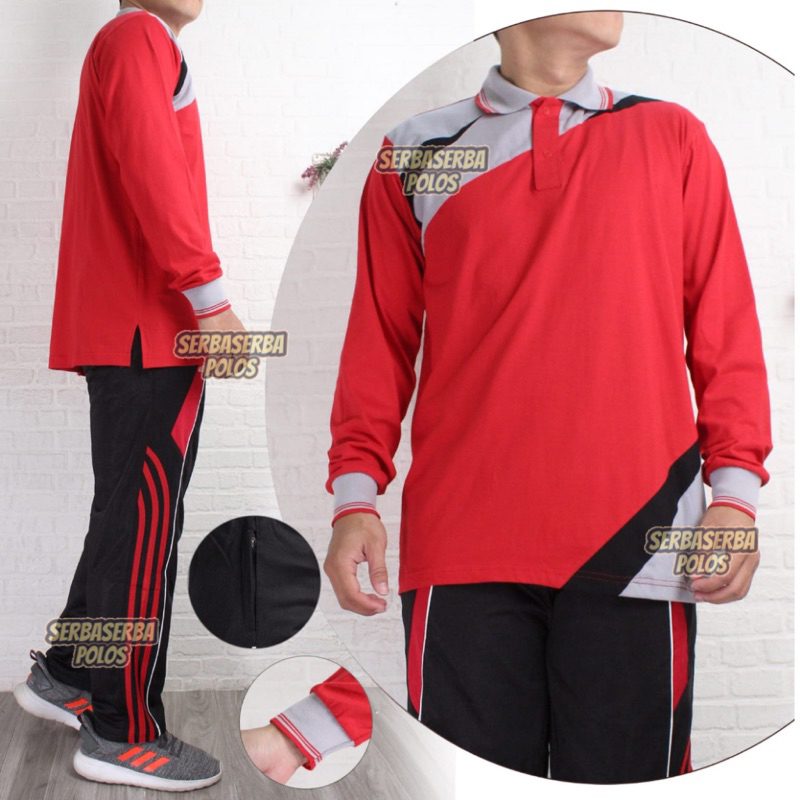 Setelan Olahraga Wanita Pria Seragam Training / Baju Olahraga 1 Set