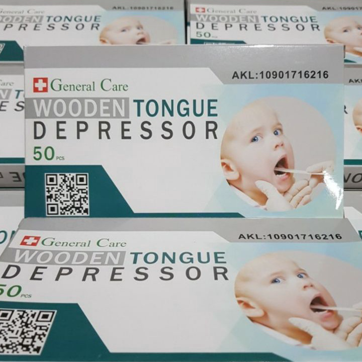 Readystock Tongue Spatel Kayu Spatel Lidah Wooden Tongue Depressor Spatula Tong Spatel Kayu