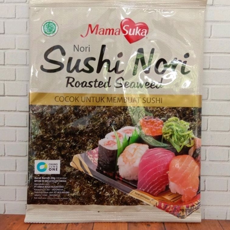 

Mamasuka Sushi Nori 20gr isi 10 Lembar