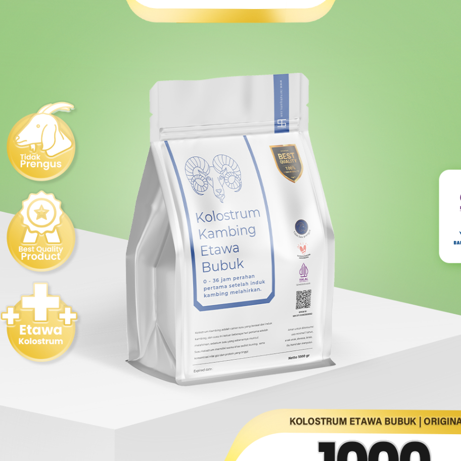 

PRSK9820 Terbaru Ternak Syams - Premium Susu Kambing Etawa Kolostrum Colostrum Bubuk Ternak Syams 1000 gram 1 Kg Murni Organik Pure Natural Original tanpa campuran gula Alami Asli mentah kiloan murah termurah COD bayar ditempat etawaku platinum susu balit