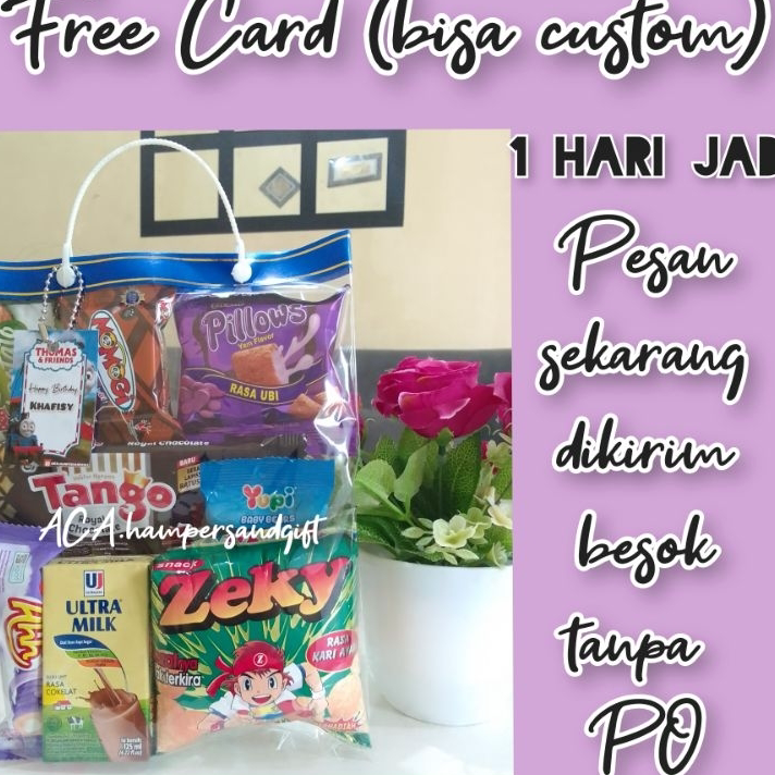 

KWWV8336 COD paket ulang tahun anak / hampers anak / souvenir anak / snack anak