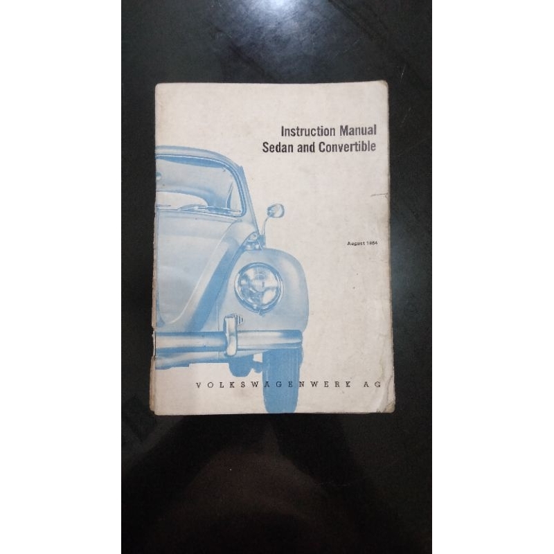 buku kuno antik VW manual book langka