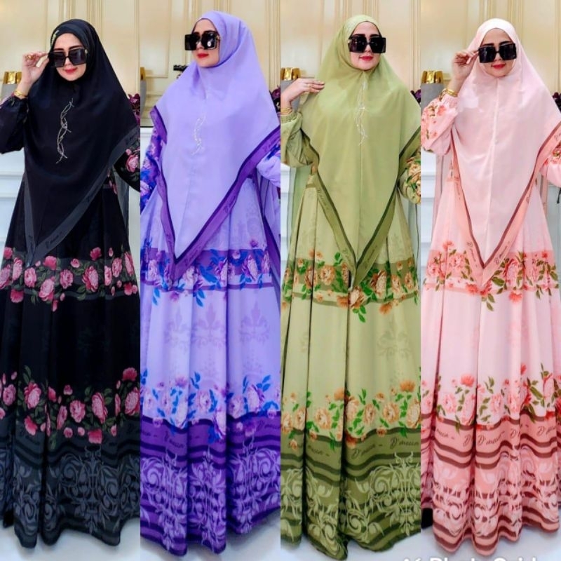 SHEVINA SERIES SET SYARI//100% ORIGINAL BRAND HUMAIRA//CERUTY BABYDOLL PRINTING PREMIUM//BEST SELLER