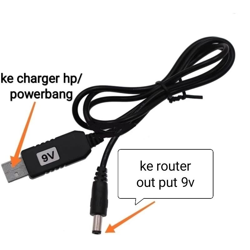 step up 5volt to 9volt, 5volt to 12volt kabel power wifi router dll