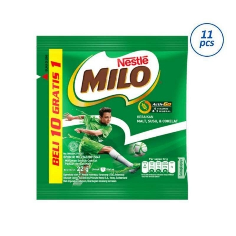 

Milo Activ-Go 22gr isi 10-11 Sachet Renceng - Exp Date Oct 2025