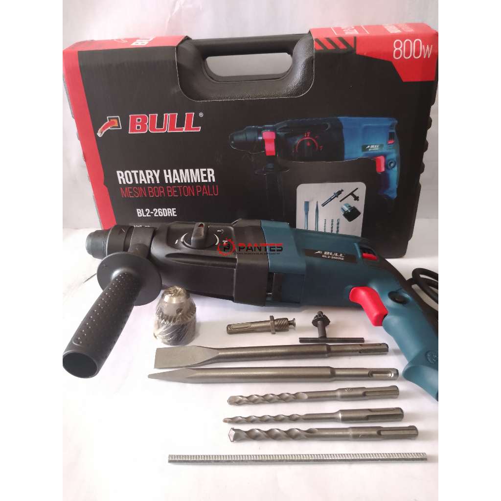 BULL BL2-26DRE Rotary Hammer | Bor Bobok Beton Listrik 800W