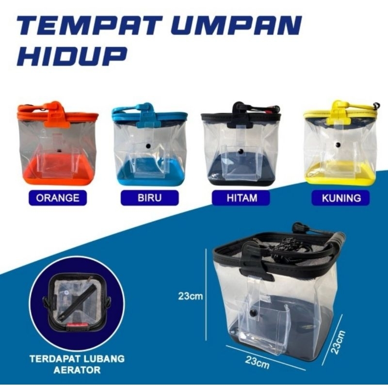 Tas Pancing Udang | ORCA TEMPAT UMPAN HIDUP