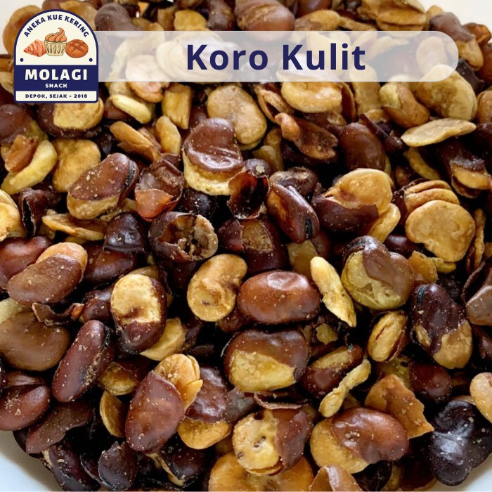 

Kacang Koro Kulit Asin Gurih / Koro Kulit Jumbo 250 Gram - Molagi Snack