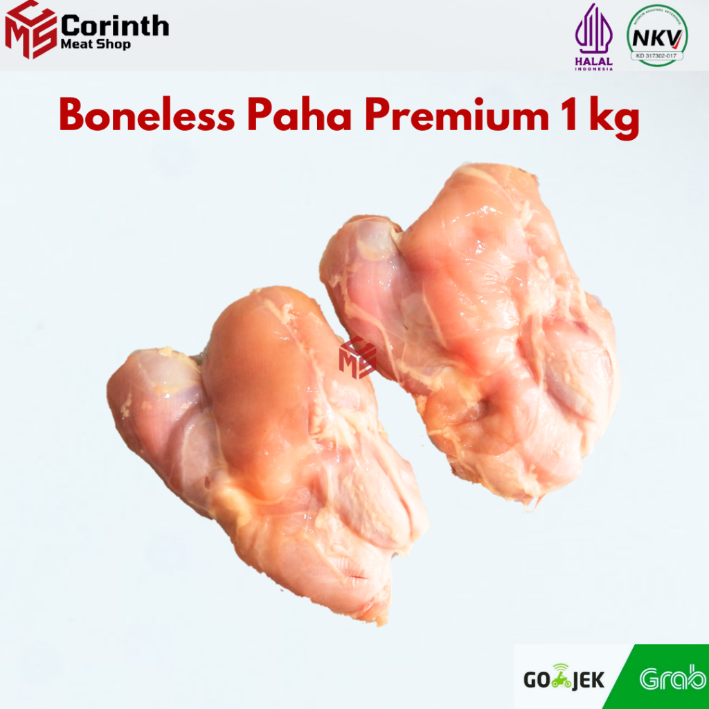 

BONELESS CHICKEN LEG / FILLET PAHA AYAM / PAHA AYAM TANPA TULANG TANPA KULIT / FROZEN / 100 %HALAL BERSIH DAN HIGENIS