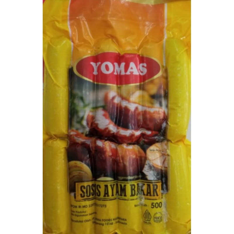 

Yomas Sosis Ayam Bakar isi 12 / 500gr