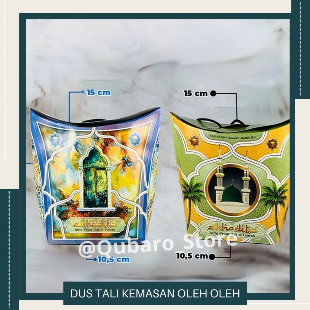 

Dus Tali Kemasan Oleh-Oleh Haji dan Umroh 1Pcs Anti Jebol Hijau Sage