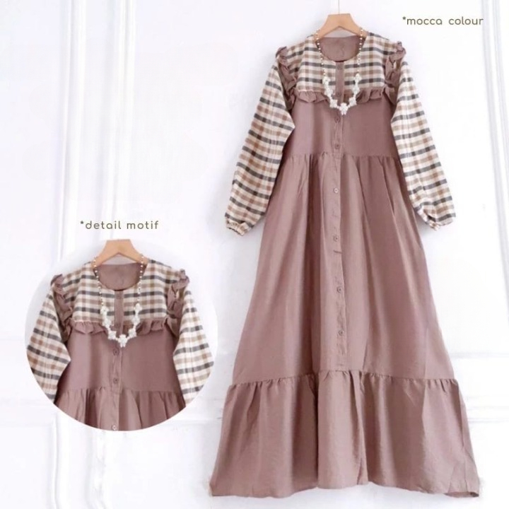 RAYA DRESS KIDS BAHAN CRINKLE AIRFLOW/ GAMIS ANAK TERBARU/ TERMURAH/ TERLARIS/ KEKINIAN/ LUCU/ COMBI