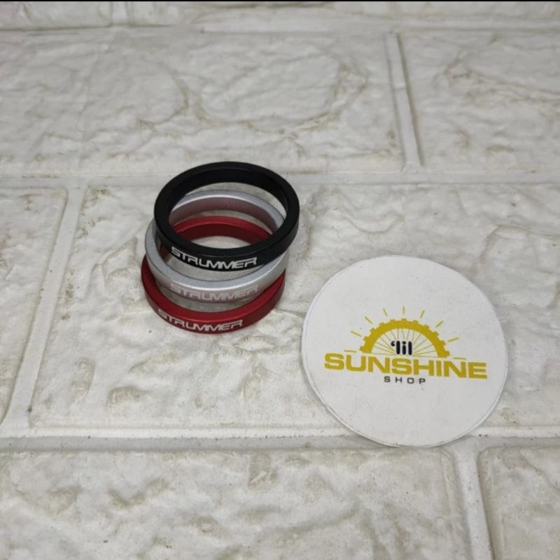 Ring Spacer Stem STRUMMER 5mm Alloy Fork Oversize 28.6mm Sepeda MTB Roadbike