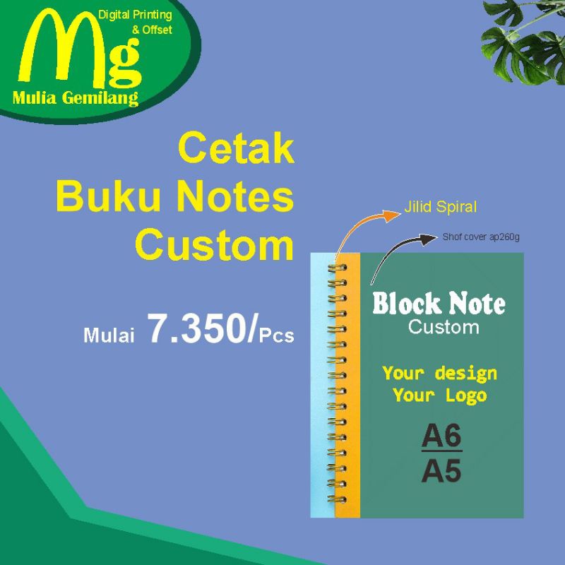 

blok note notes spiral a6 dan a5