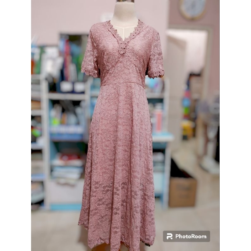 dress brokat bangkok import premium