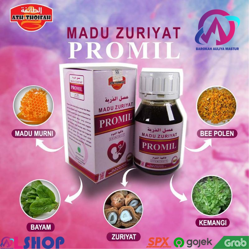 

Madu Zuriyat Promil At-Thoifah Zuriat Suami Istri Program Hamil Perbaikan Sperma Subur Rahim 350Gram BAM Pasar Online Murah Padang