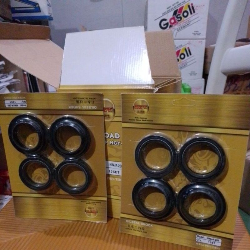 seal sil shock skok depan ninja 250 ninja 4 tak nagoya