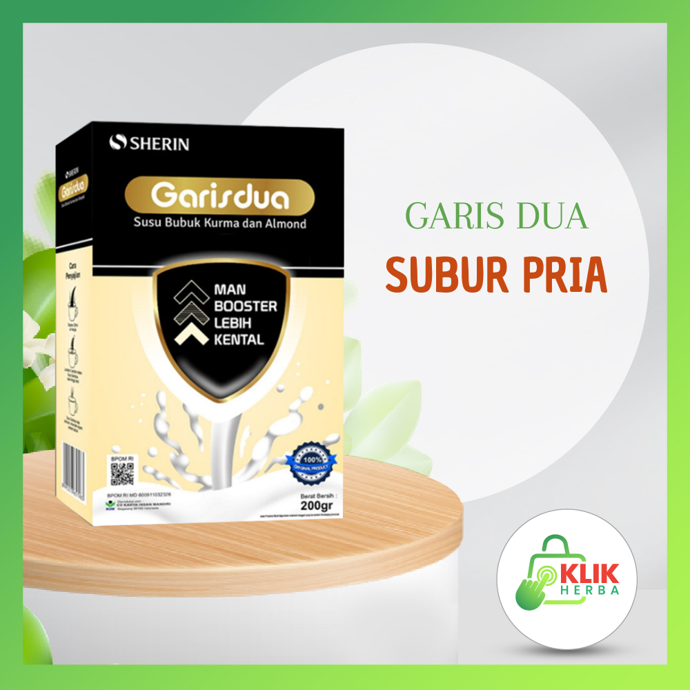 

Program Hamil GARIS DUA MEN 200 Gram Untuk Pria Meningkatkan Kesuburan Suami Ori Pilihan Terbaik BPOM