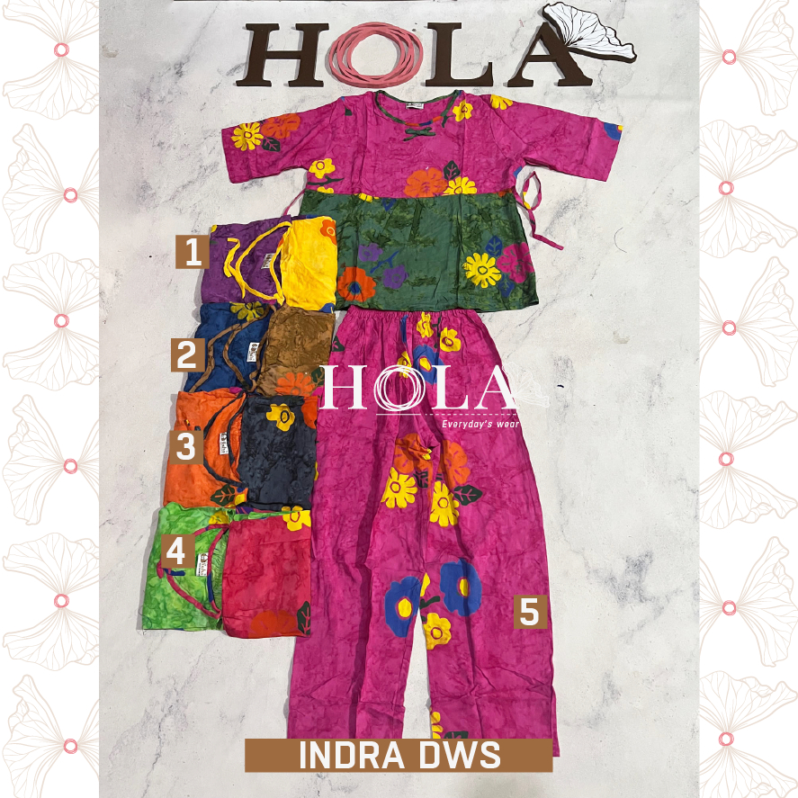 HOLA_FASH | BATIK INDRA, SETELAN CP INDRA DEWASA TANGAN 3/4