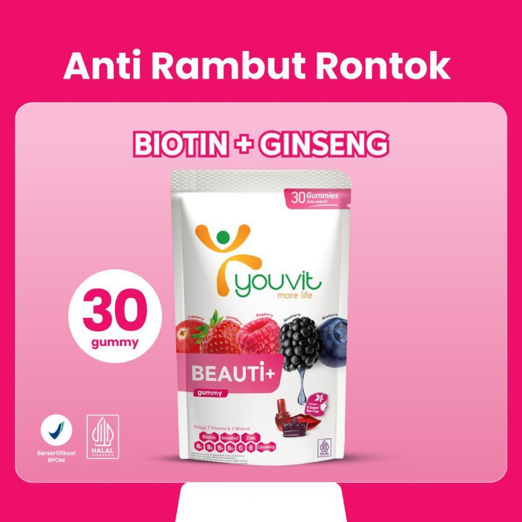 YOUVIT Beauti+ 30Days Untuk Vitamin Rambut Rontok