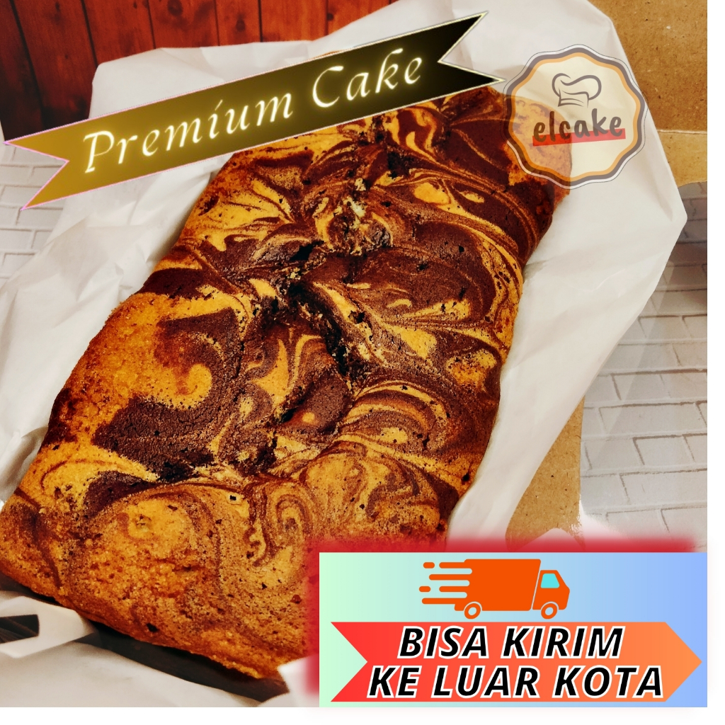 

BOLU MARMER (elcake) Kue Premium Jajanan Rasa pandan Original Balikpapan