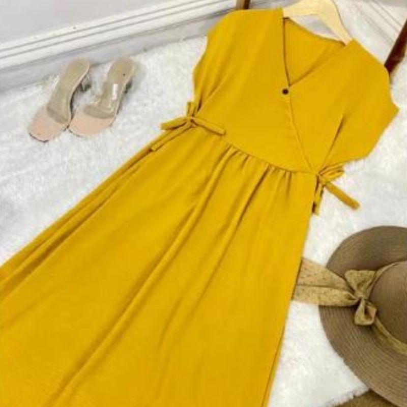 Daster Kimono Polos Tali Samping/Kimono Busui